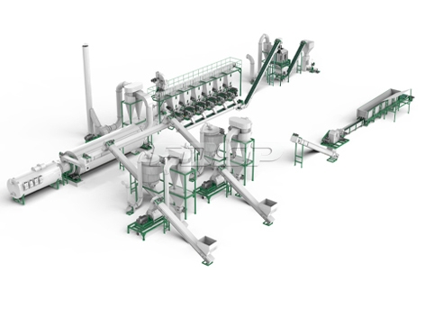 时产5-7吨原木制粒生产线